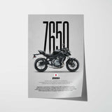 2017-2019 Z650 Motorcycle Poster