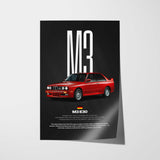 M3 E30 Car Poster