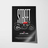 2019 Street Twin Motorcycle Poster