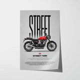 2019 Street Twin Motorcycle Poster