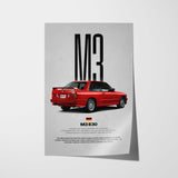 M3 E30 Car Poster