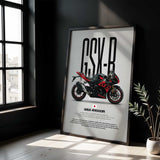 2019-2025 GSX-R1000R Motorcycle Poster