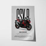 2019-2025 GSX-R1000R Motorcycle Poster