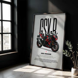 2019-2025 GSX-R1000R Motorcycle Poster
