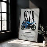 2019-2025 GSX-R1000R Motorcycle Poster