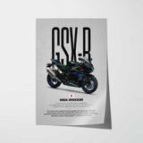 2017-2018 GSX-R1000R Motorcycle Poster