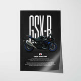 2017-2018 GSX-R1000R Motorcycle Poster