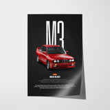 M3 E30 Car Poster