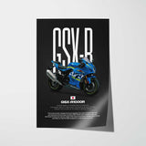 2017-2018 GSX-R1000R Motorcycle Poster