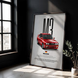 M3 E30 Car Poster