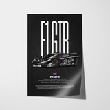 F1 GTR Car Poster