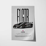 F1 GTR Car Poster