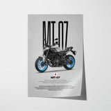 2025-Present MT-07 Motorcycle Poster