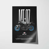 2025-Present MT-07 Motorcycle Poster