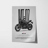 2025-Present MT-07 Motorcycle Poster