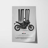 2025-Present MT-07 Motorcycle Poster