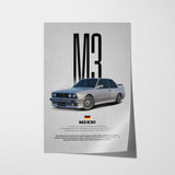 M3 E30 Car Poster