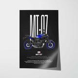 2025-Present MT-07 Motorcycle Poster