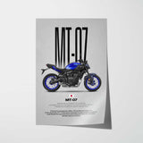 2025-Present MT-07 Motorcycle Poster