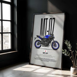 2025-Present MT-07 Motorcycle Poster