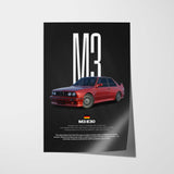 M3 E30 Car Poster