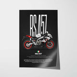RS 457 Motorcycle Poster