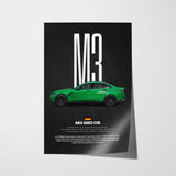 M3 CS (G80) Car Poster