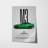 M3 CS (G80) Car Poster