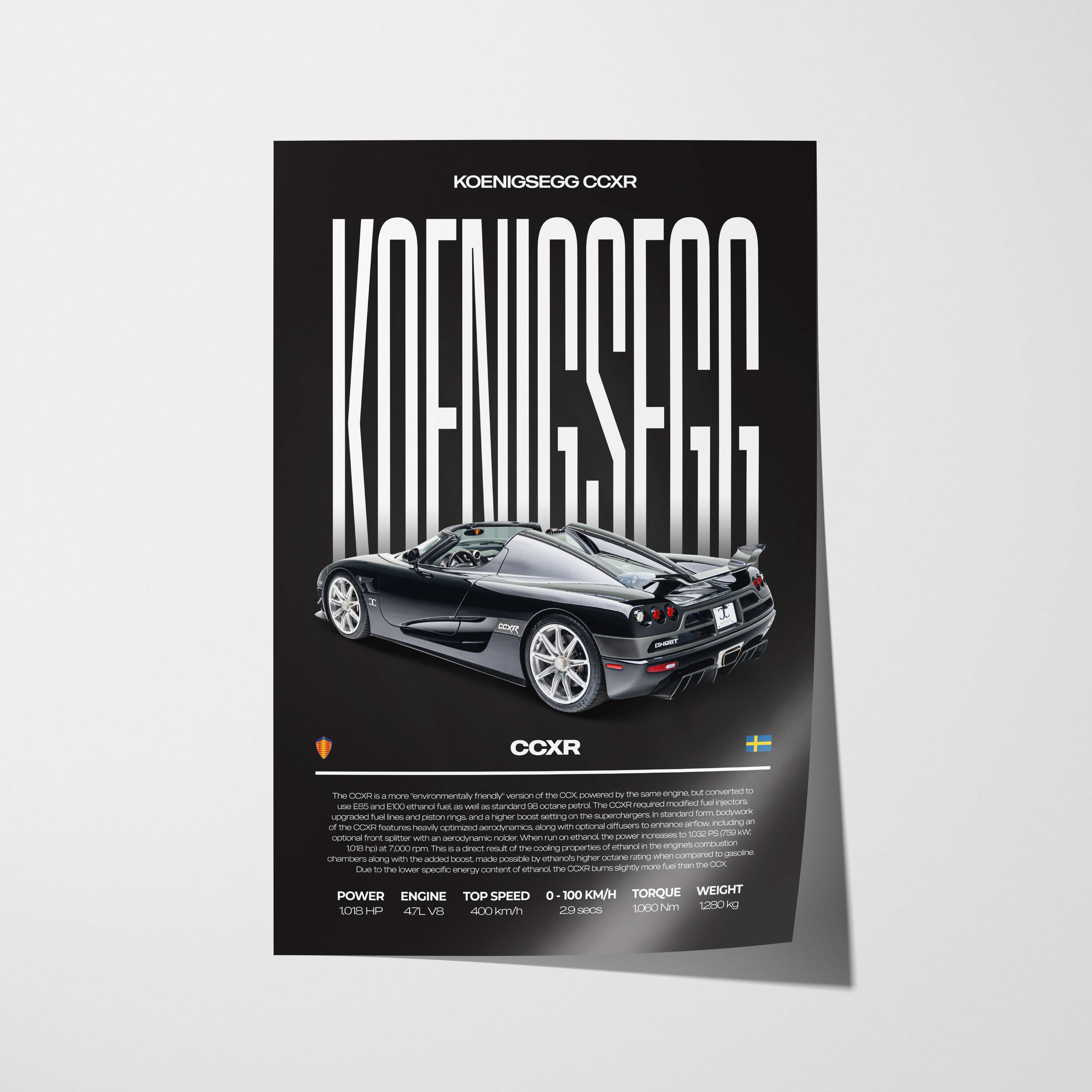 Koenigsegg CCXR Poster