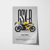 2008 GSX-R1000 Motorcycle Poster