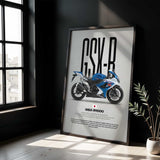 2008 GSX-R1000 Motorcycle Poster