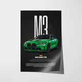 M3 CS (G80) Car Poster