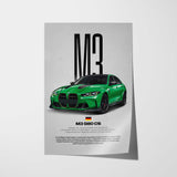 M3 CS (G80) Car Poster