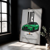 M3 CS (G80) Car Poster