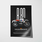 R 80 G S Paris Dakar Motorcycle Poster