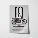 R 80 G S Paris Dakar Motorcycle Poster