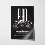 R 80 G S Paris Dakar Motorcycle Poster