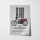R 80 G S Paris Dakar Motorcycle Poster