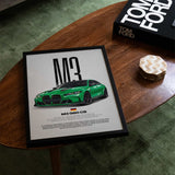 M3 CS (G80) Car Poster