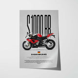 2011-2014 S1000RR Motorcycle Poster