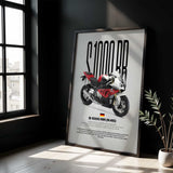 2011-2014 S1000RR Motorcycle Poster
