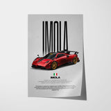 Imola Car Poster