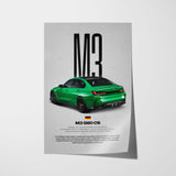 M3 CS (G80) Car Poster
