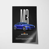 M3 CS (F80) Car Poster