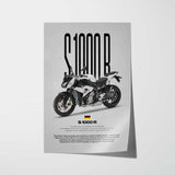 2014-2016 S1000R Motorcycle Poster