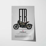 FTR Rally Motorcycle Poster
