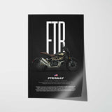 FTR Rally Motorcycle Poster