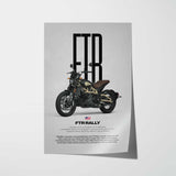 FTR Rally Motorcycle Poster