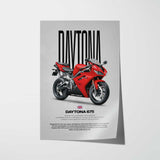2011-2012 Daytona 675 Motorcycle Poster