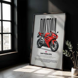 2011-2012 Daytona 675 Motorcycle Poster
